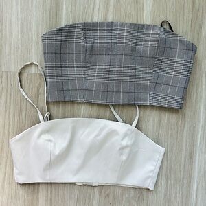 ASOS F21 Zip up crop top bundle